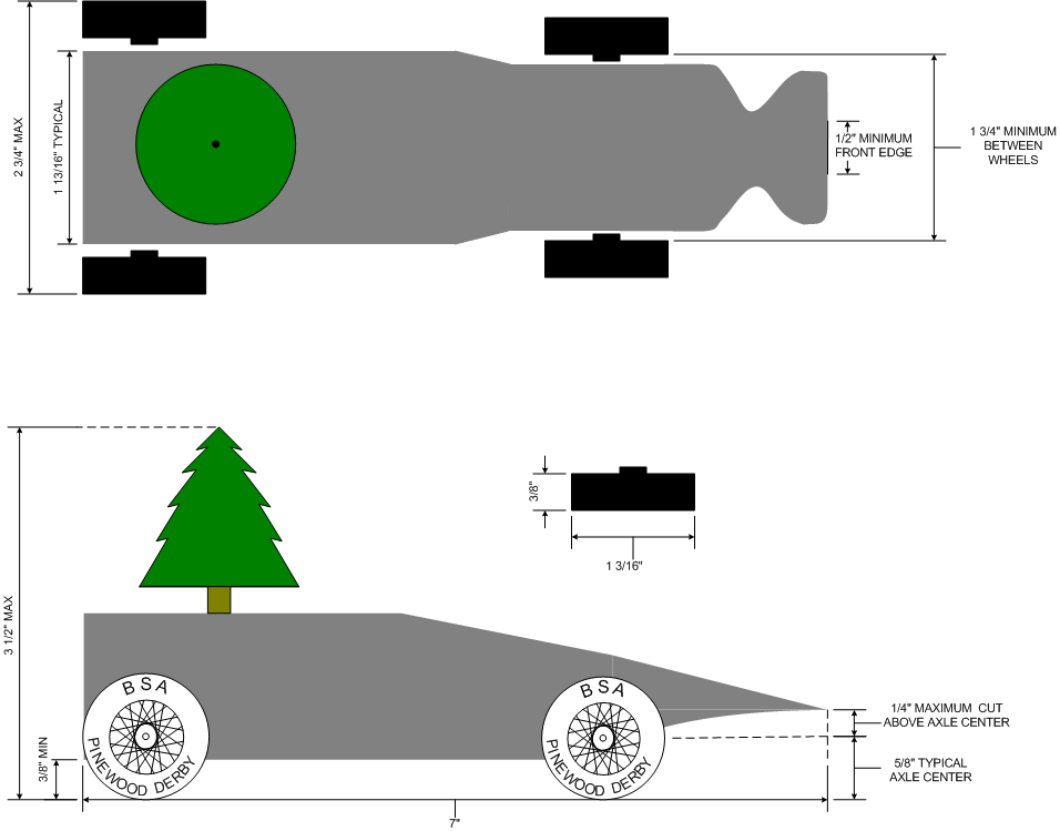 pinewood drawing